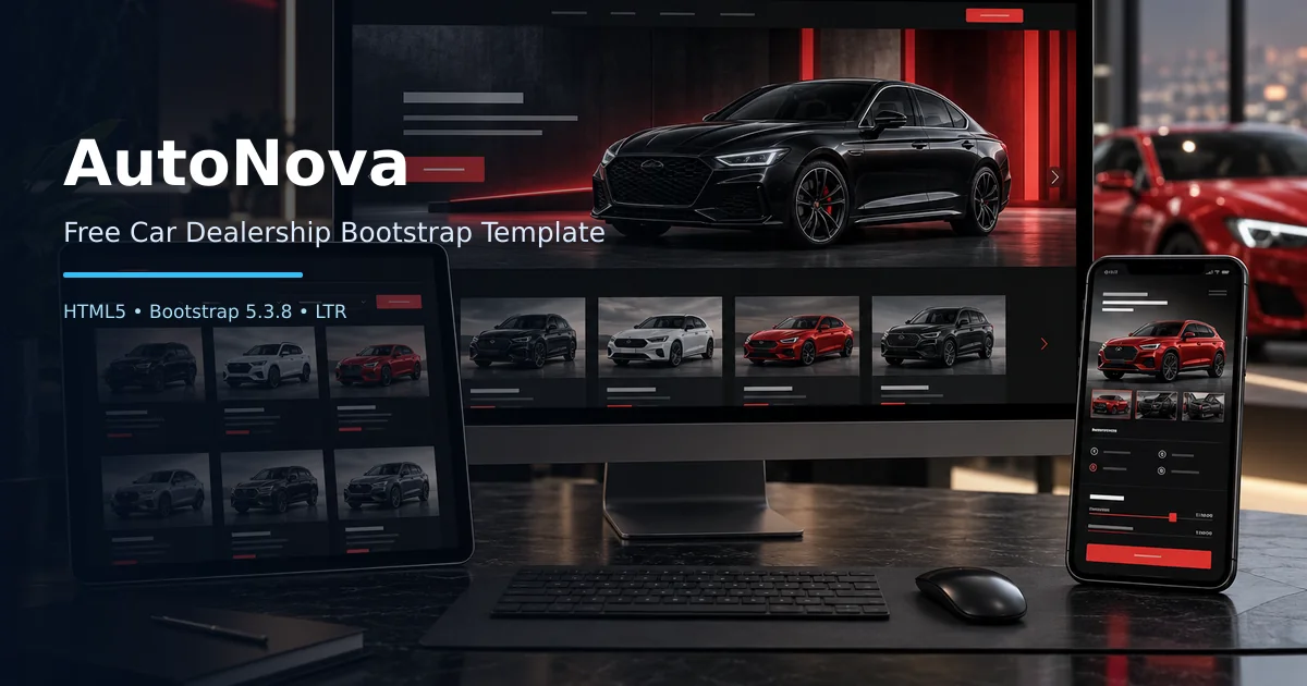 AutoNova – Free Bootstrap 5 Car Dealership HTML Template